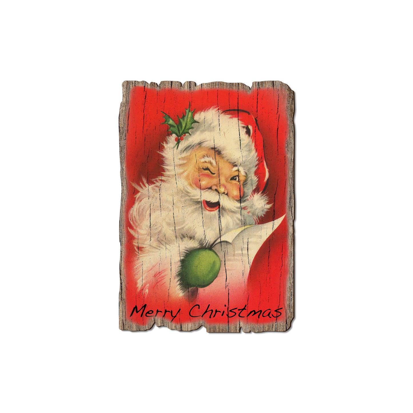 Red Santa - Rustic Edge Postcards & Magnets Rustic Edge Magnet (5pk // $2.80ea)