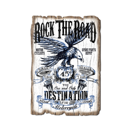 Greeting Card: Weathered Edge - Rock The Road
