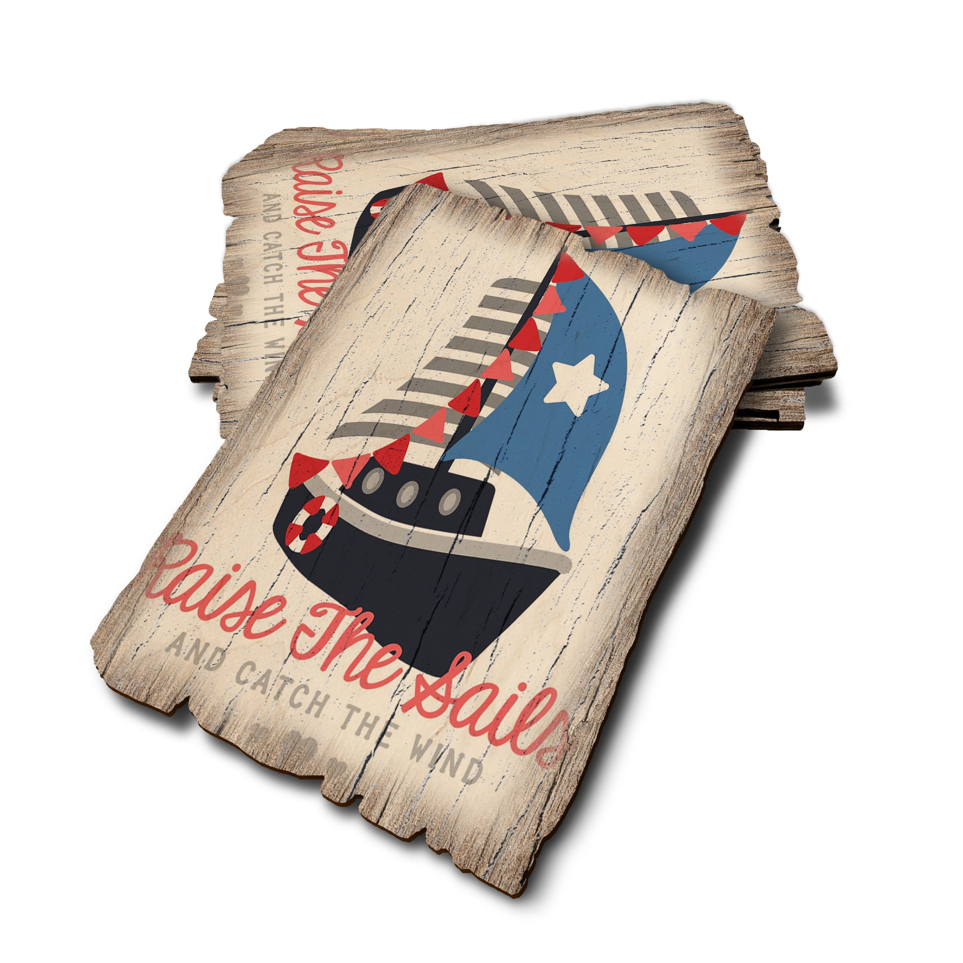 Raise The Sails - Weathered Edge Rustic Edge Postcard (5pk // $2.80ea)