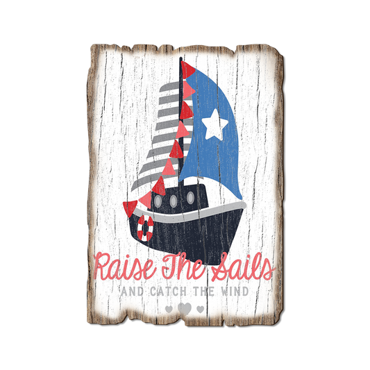Greeting Card: Weathered Edge - Raise The Sails