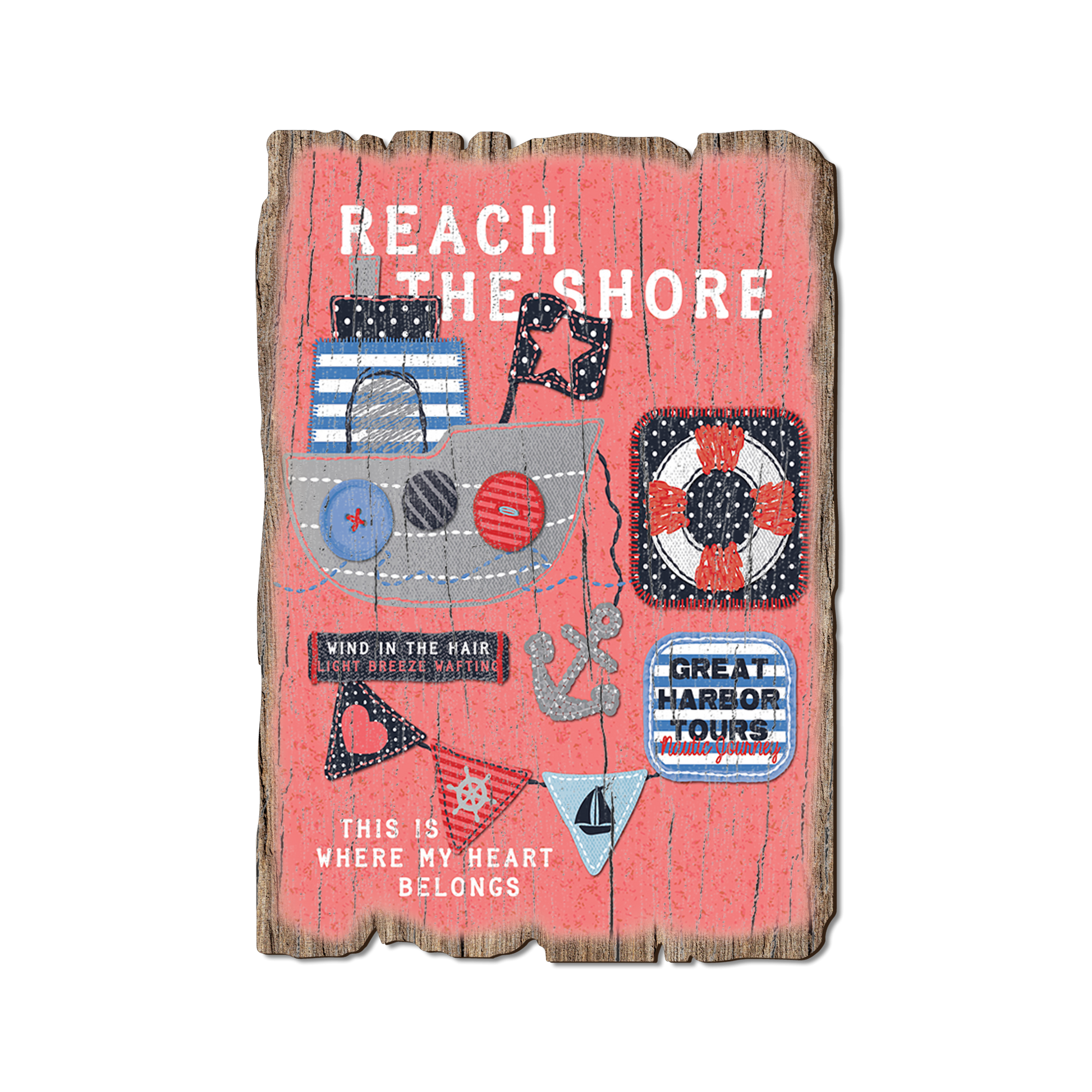 Greeting Card: Weathered Edge - Reach The Shore (Pack of 5)