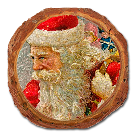 Coaster: Live Edge - Wind Santa