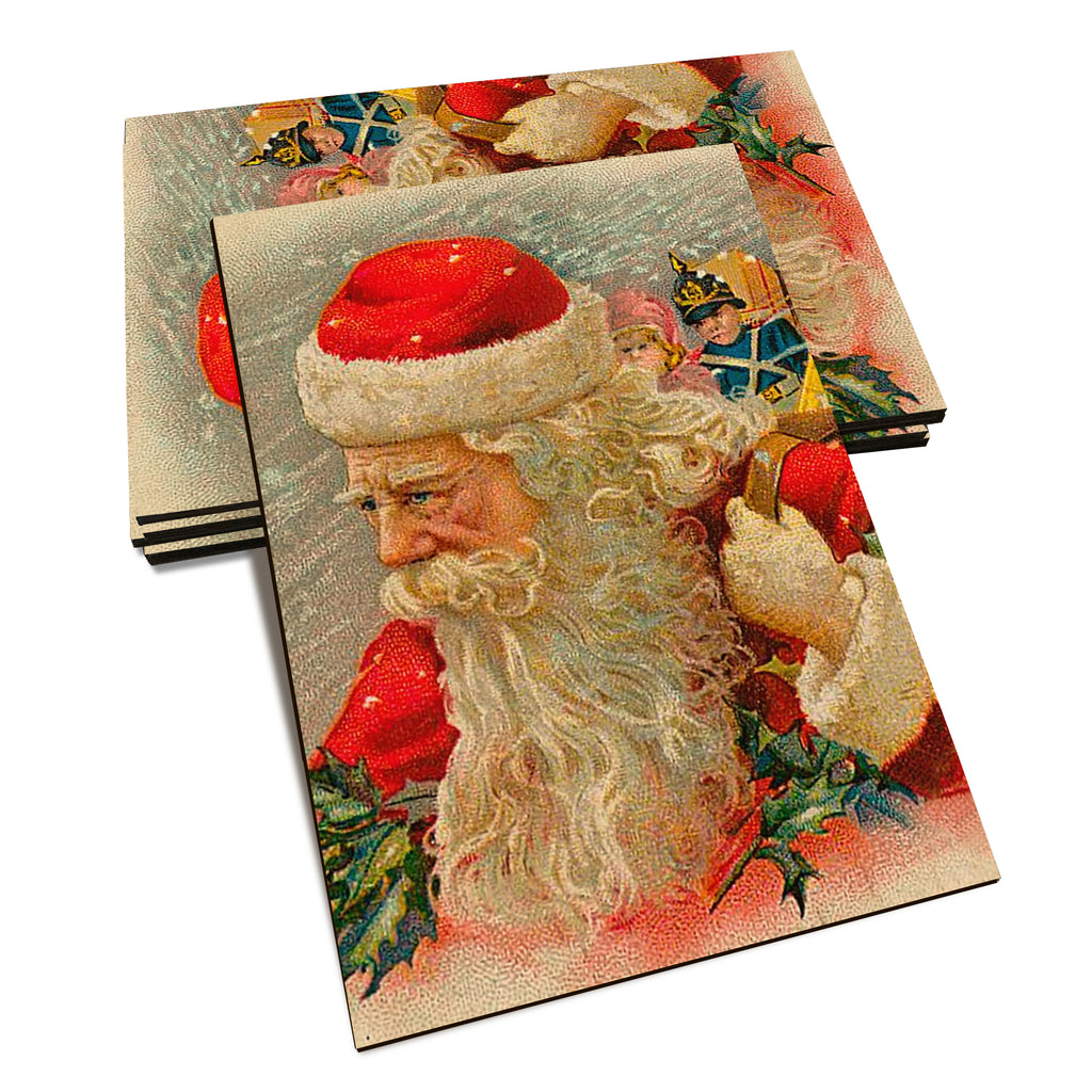 Wind Santa - Holiday - Classic Edge Classic Edge Postcard (5pk // $2.80ea)