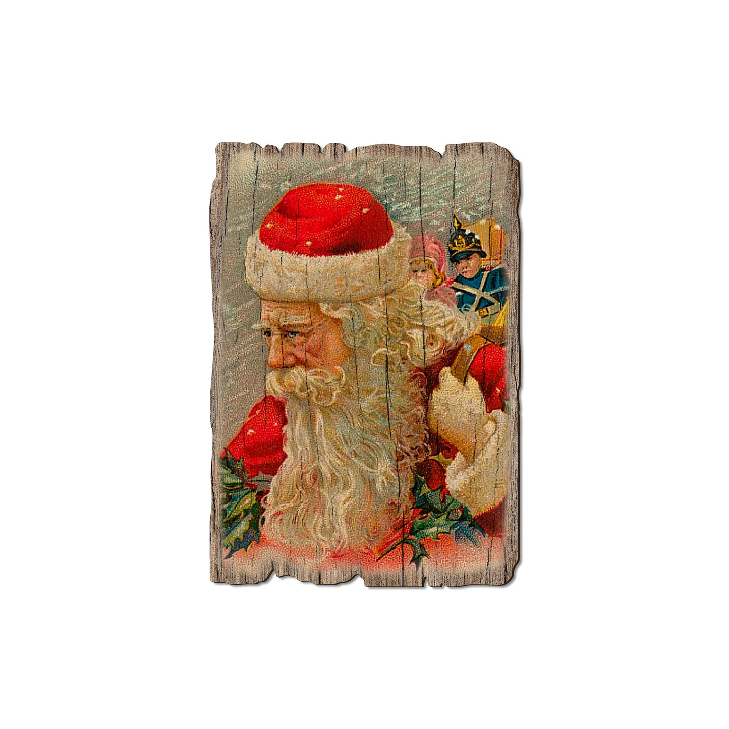 Wind Santa - Rustic Edge Postcards & Magnets Rustic Edge Magnet (5pk // $2.80ea)