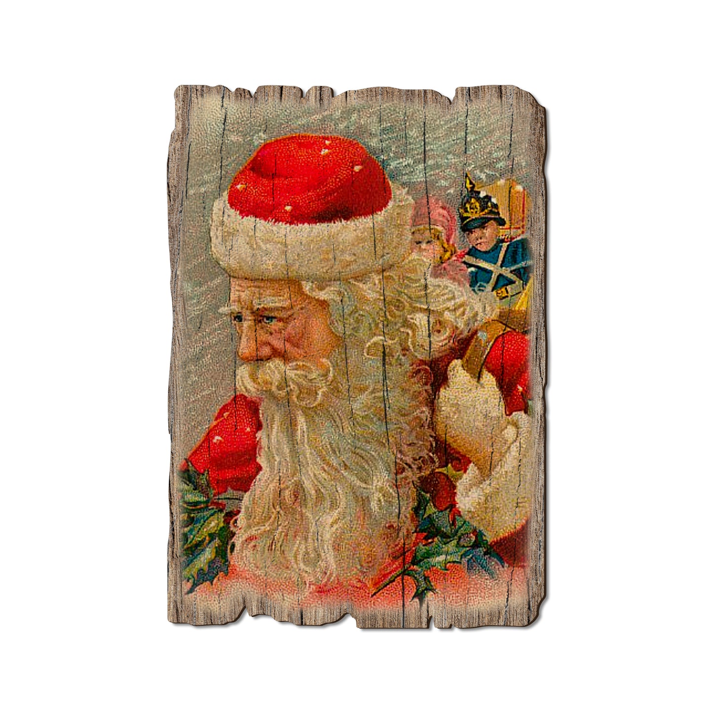 Wind Santa - Rustic Edge Postcards & Magnets Rustic Edge Postcard (5pk // $2.80ea)