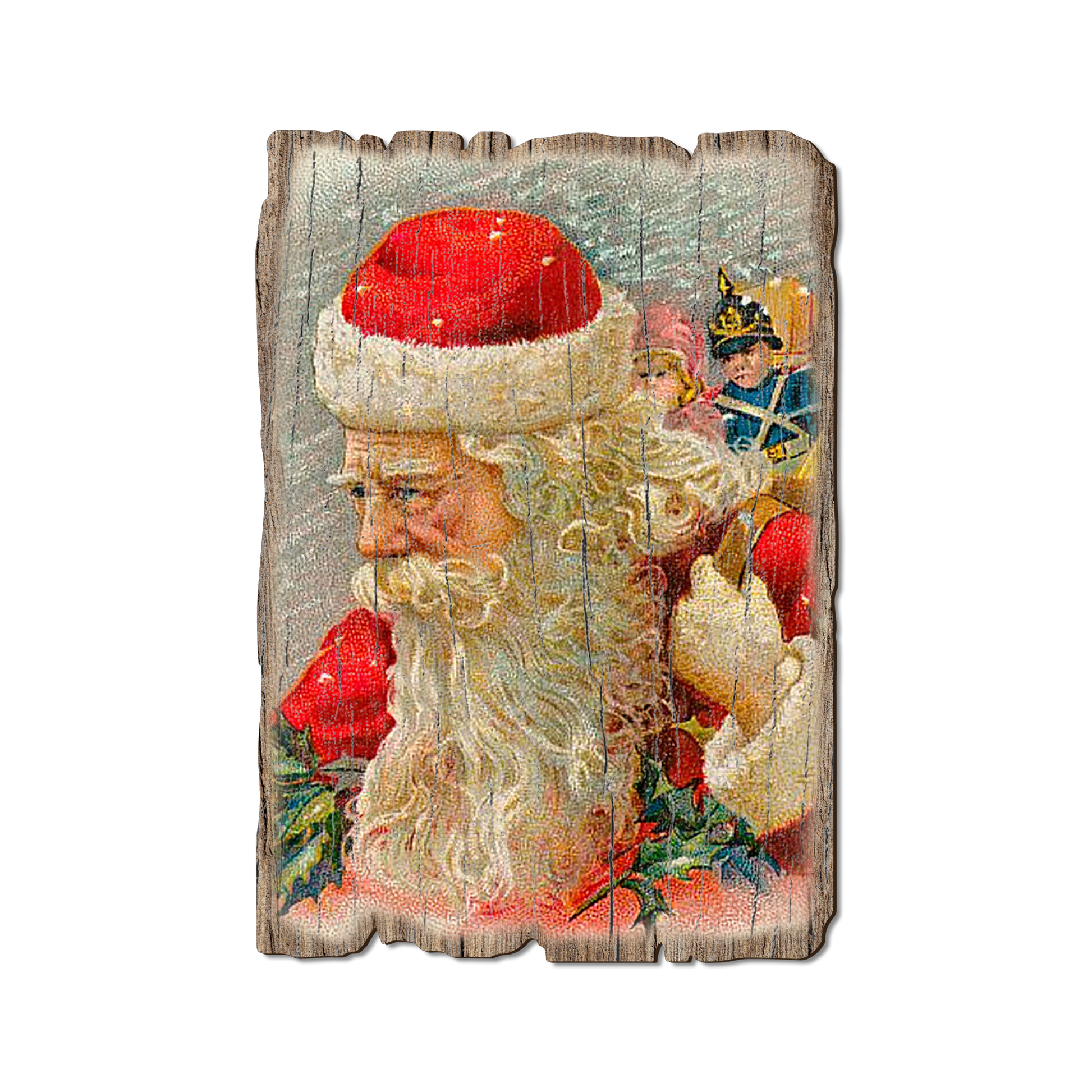 Ornament: Weathered Edge - Wind Santa