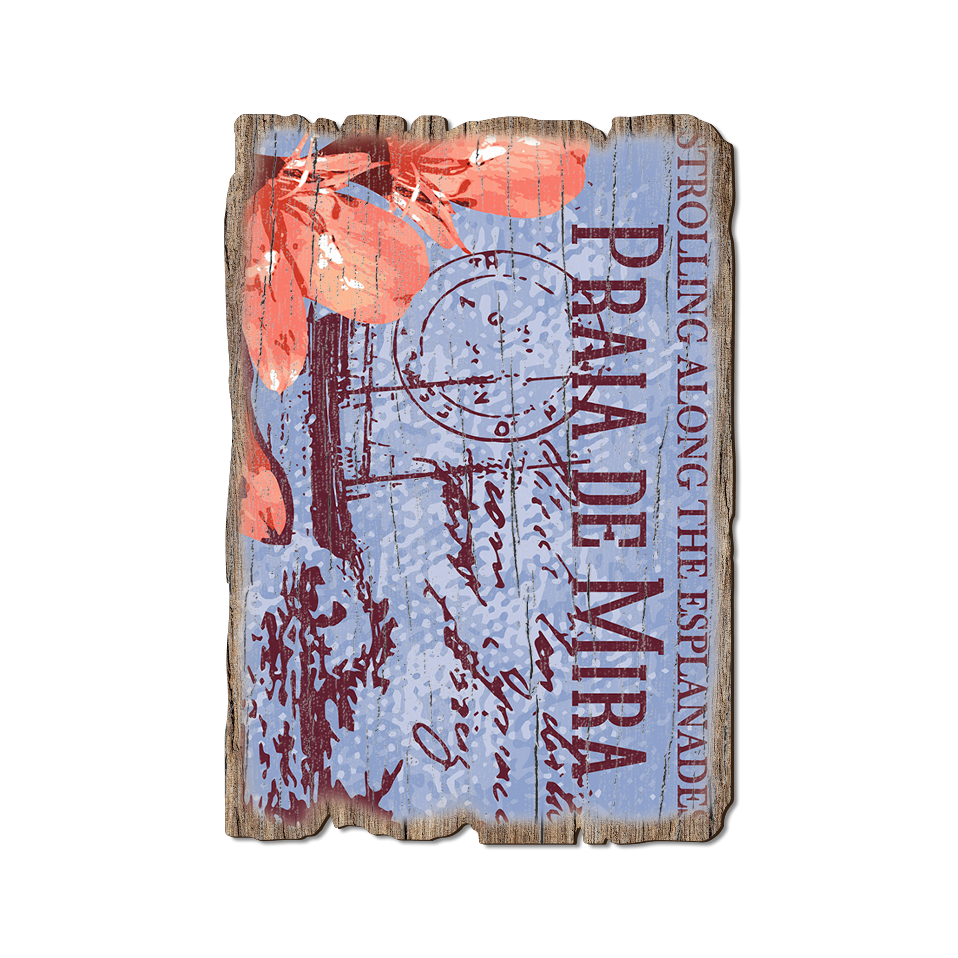 Ornament: Weathered Edge - Strolling Along Esplanades (Pack of 5)