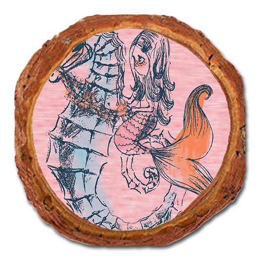 Coaster: Live Edge - Sweetly & Seahorse