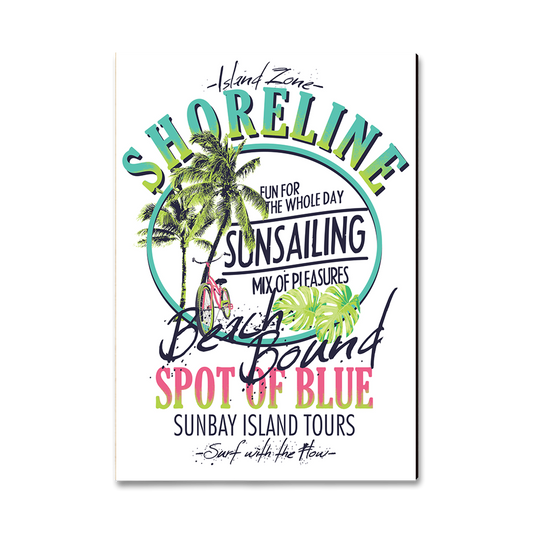 Greeting Card: Classic Edge - Shoreline Beach Bound