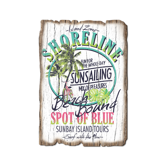 Greeting Card: Weathered Edge - Shoreline Beach Bound
