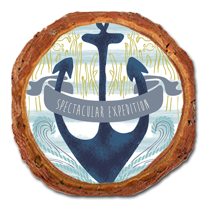 Coaster: Live Edge - Spectacular Expedition Anchor (Pack of 5)