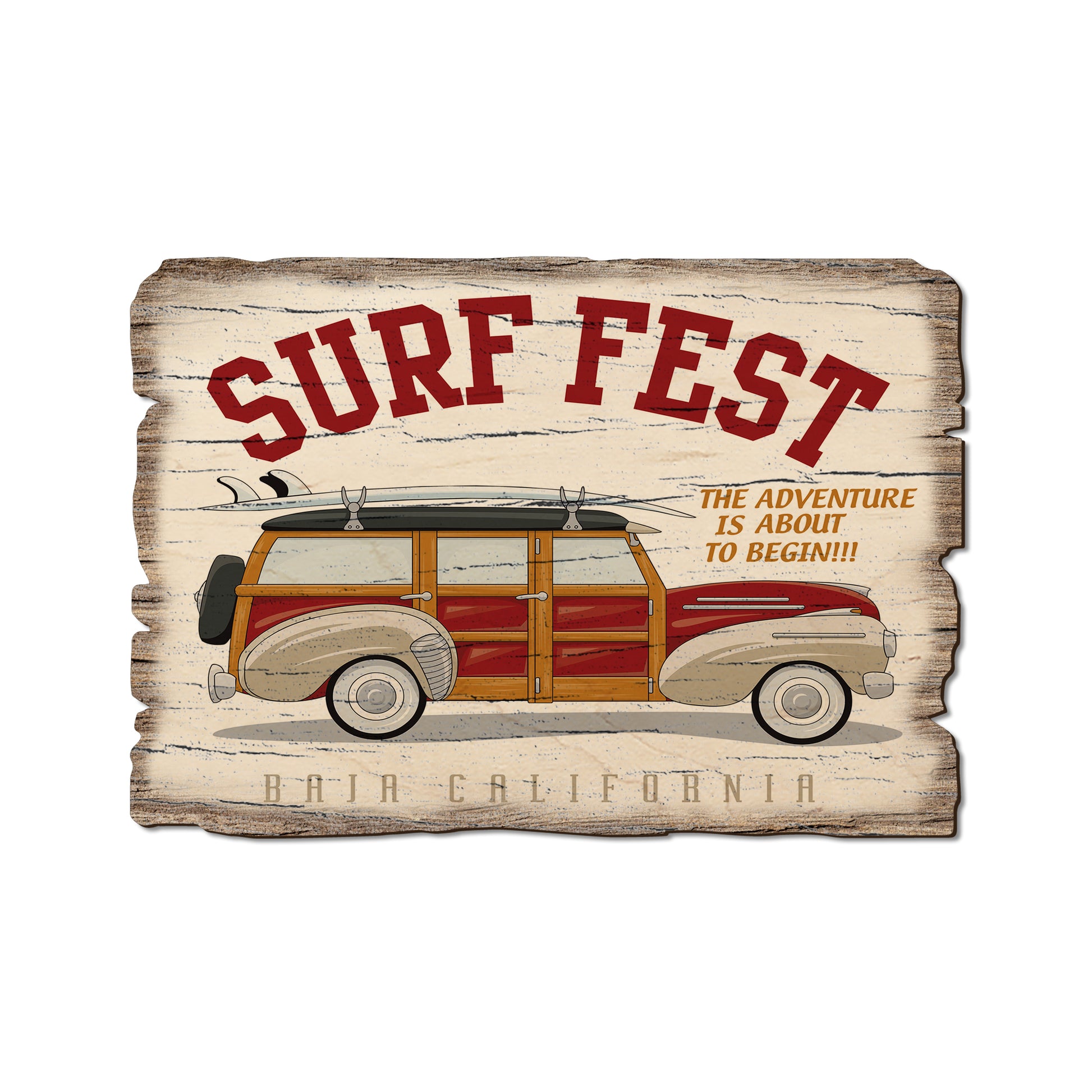 Surf Fest - Rustic Edge Postcards & Magnets Rustic Edge Postcard (5pk // $2.80ea)