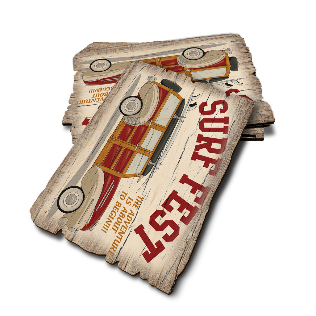 Surf Fest - Weathered Edge Rustic Edge Postcard (5pk // $2.80ea)