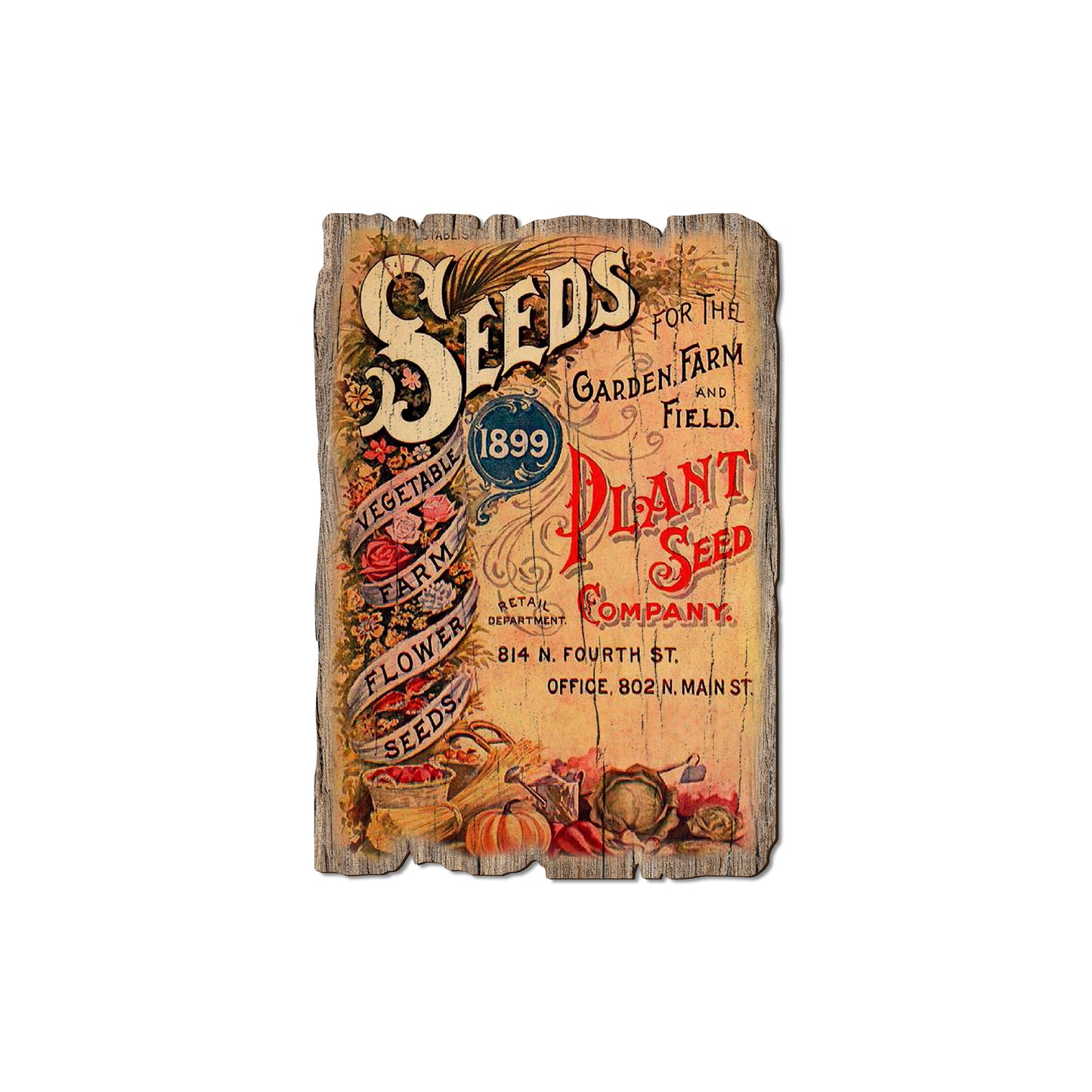 Vintage Seeds - Rustic Edge Postcards & Magnets Rustic Edge Magnet (5pk // $2.80ea)