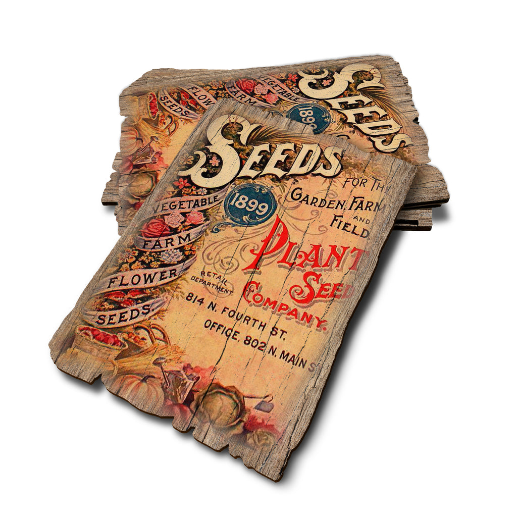 Vintage Seeds - Weathered Edge Rustic Edge Postcard (5pk // $2.80ea)