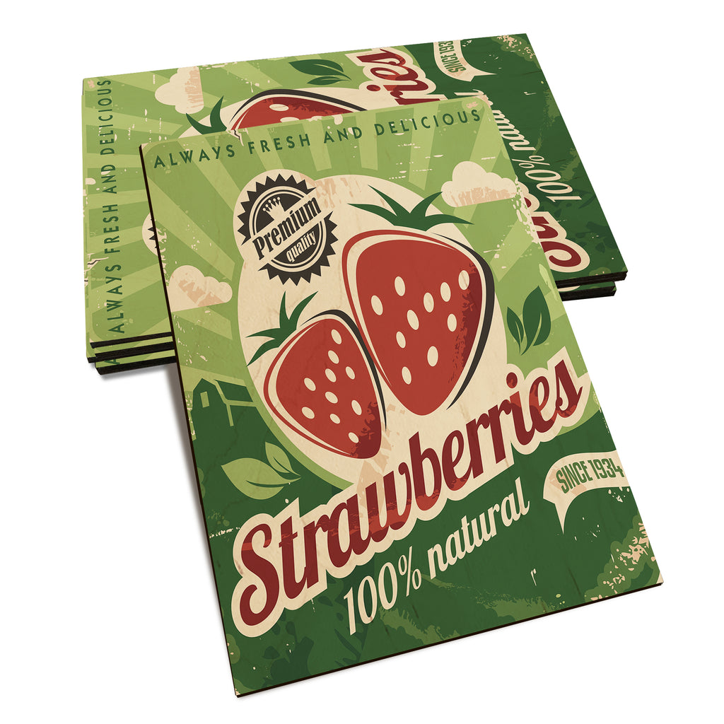 Natural Strawberries - Classic Edge Classic Edge Postcard (5pk // $2.80ea)