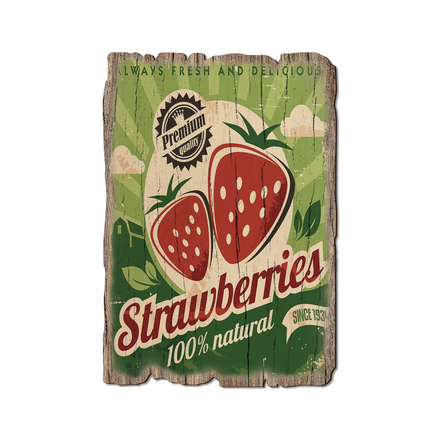 Natural Strawberries - Rustic Edge Postcards & Magnets Rustic Edge Postcard (5pk // $2.80ea)