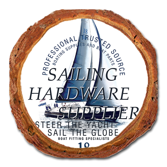 Coaster: Live Edge - Sailing Hardware Supplier (Pack of 5)