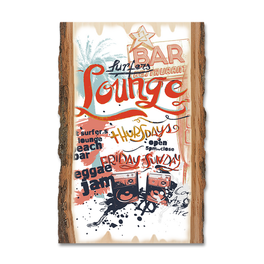 Greeting Card: Live Edge - Surfer's Lounge Bar