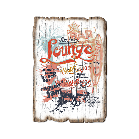 Greeting Card: Weathered Edge - Surfer's Lounge Bar (Pack of 5)