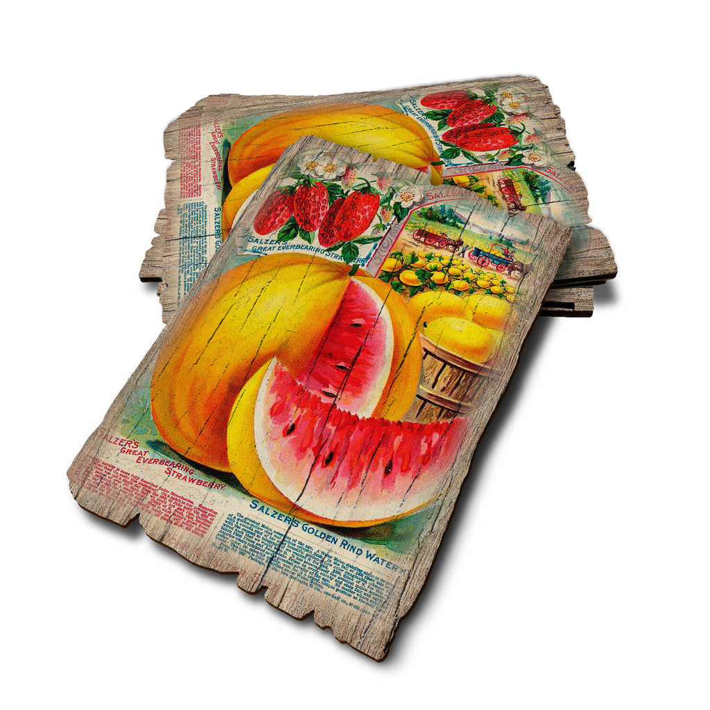 Salzer Melons - Weathered Edge Rustic Edge Postcard (5pk // $2.80ea)