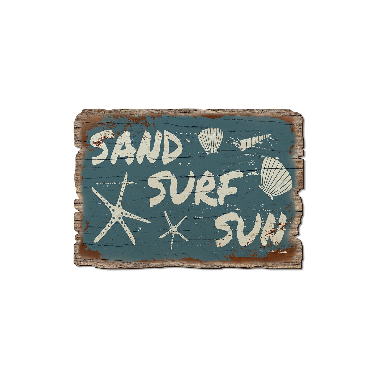 Sand Surf Sun - Rustic Edge Postcards & Magnets Rustic Edge Magnet (5pk // $2.80ea)