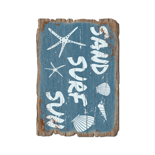 Greeting Card: Weathered Edge - Sand Surf Sun (Pack of 5)