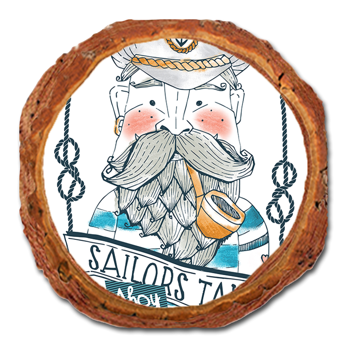 Coaster: Live Edge - Sailors Tales Ahoy (Pack of 5)