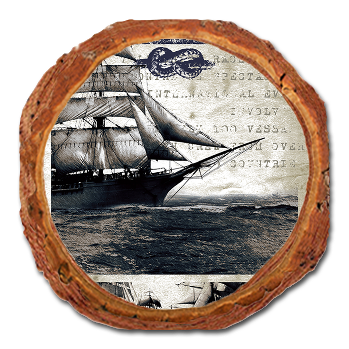 Coaster: Live Edge - Sailing Voyage Seamanship