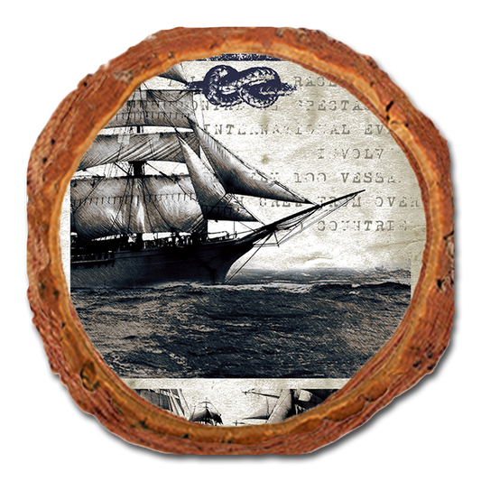 Coaster: Live Edge - Sailing Voyage Seamanship