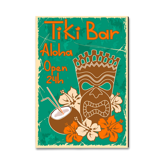 Greeting Card: Classic Edge - Tiki Bar