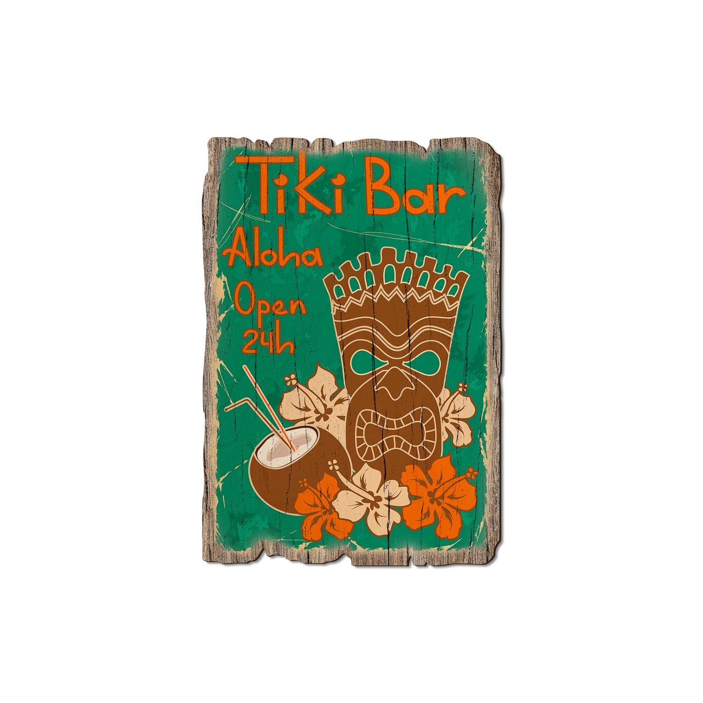 Tiki Bar - Rustic Edge Postcards & Magnets Rustic Edge Magnet (5pk // $2.80ea)