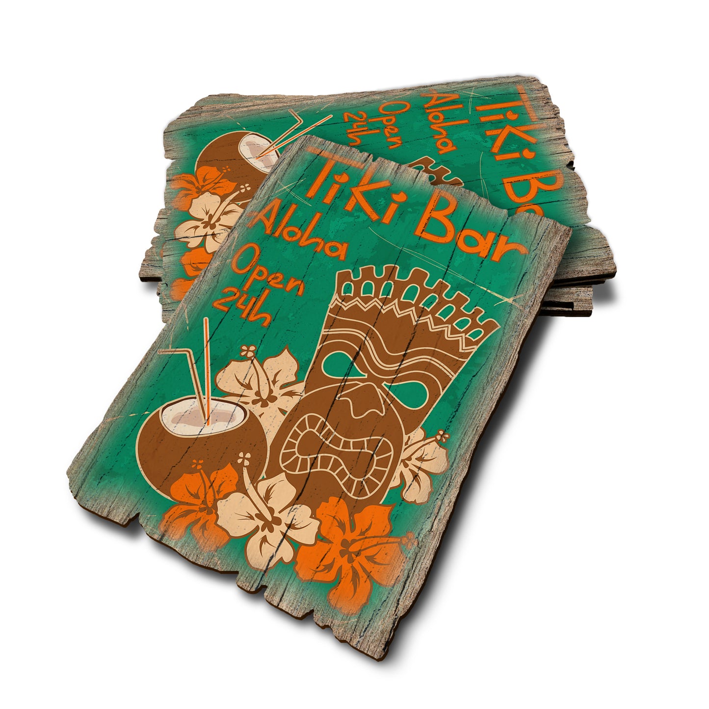Tiki Bar - Weathered Edge Rustic Edge Postcard (5pk // $2.80ea)