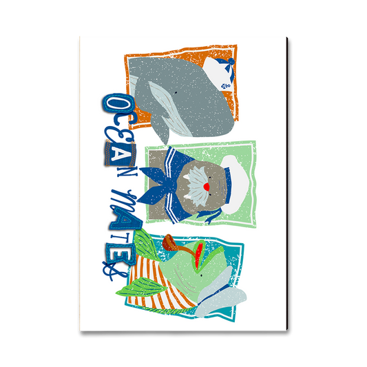 Greeting Card: Classic Edge - Three Ocean Mates