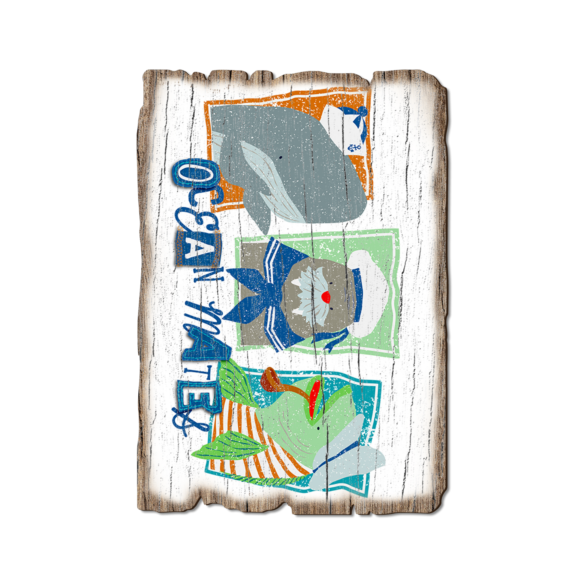 Postcard: Weathered Edge - Three Ocean Mates (Pack of 5)