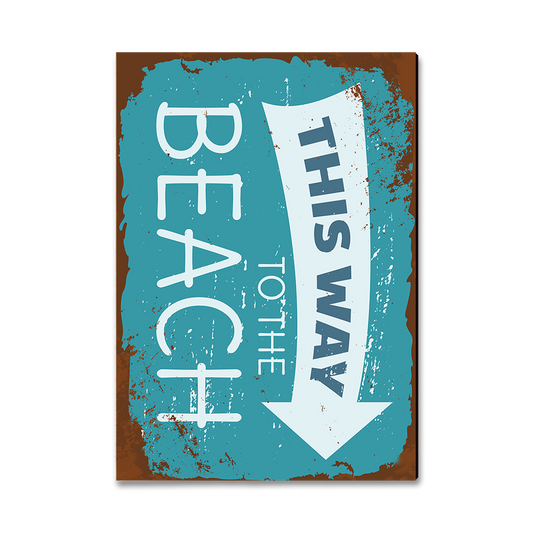 Magnet: Classic Edge - This Way To The Beach