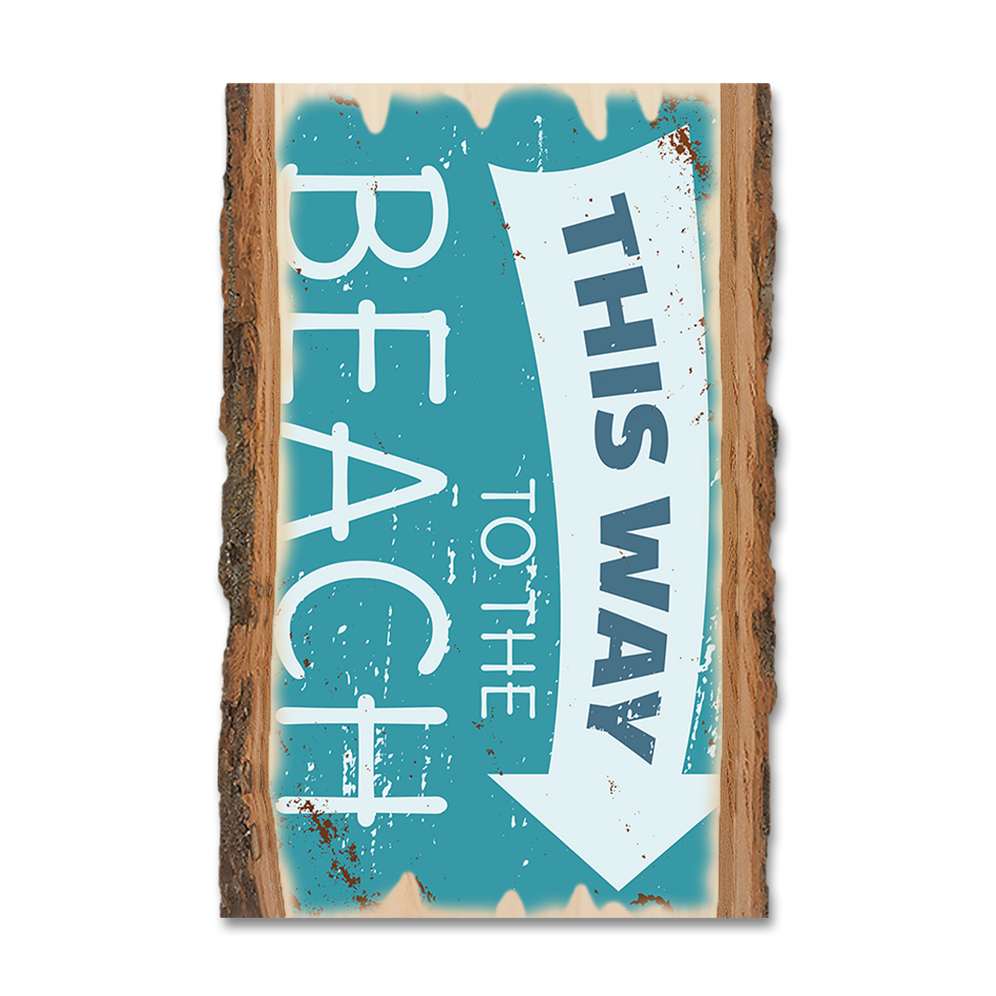 Greeting Card: Live Edge - This Way To The Beach