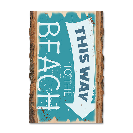 Magnet: Live Edge - This Way To The Beach