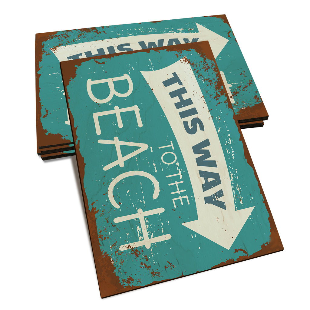 This Way To The Beach - Classic Edge Classic Edge Postcard (5pk // $2.80ea)