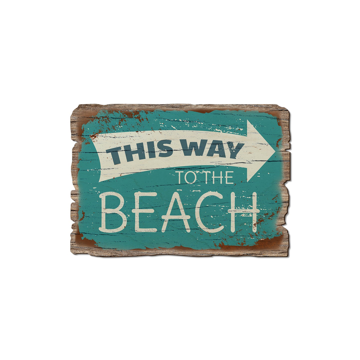 This Way To The Beach - Rustic Edge Postcards & Magnets Rustic Edge Magnet (5pk // $2.80ea)