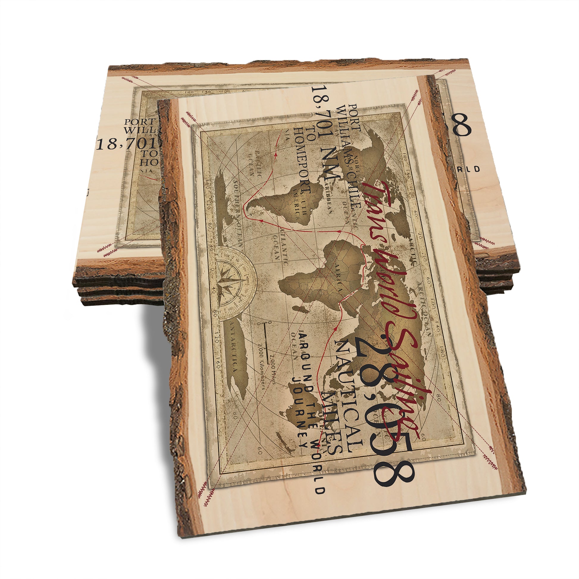 Wind Santa - Holiday - Live Edge Live Edge Postcard (5pk // $2.80ea)