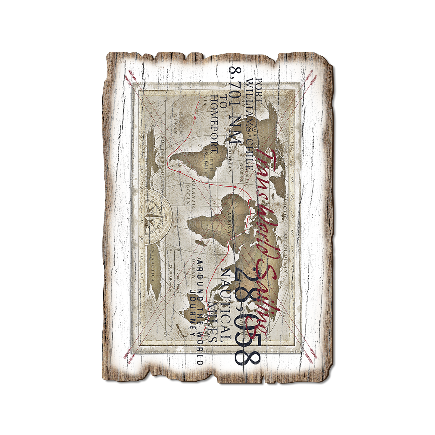 Greeting Card: Weathered Edge - Trans World Sailing