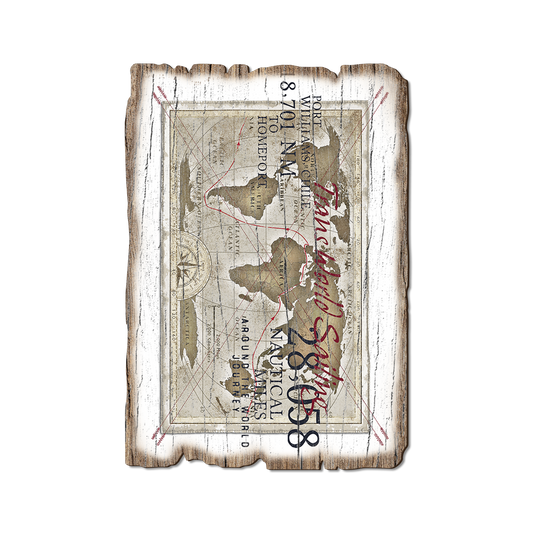 Greeting Card: Weathered Edge - Trans World Sailing