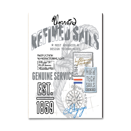Greeting Card: Classic Edge - Upwind Refined Sails
