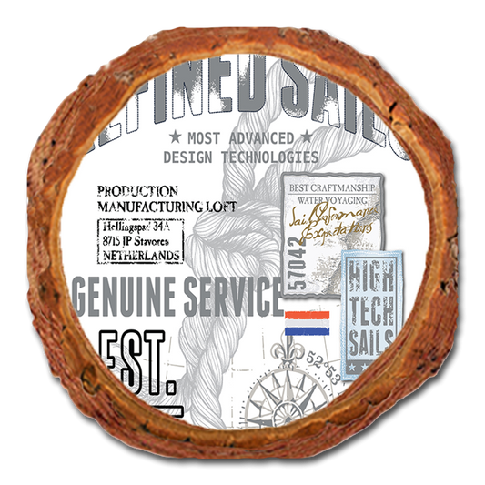 Coaster: Live Edge - Upwind Refined Sails (Pack of 5)