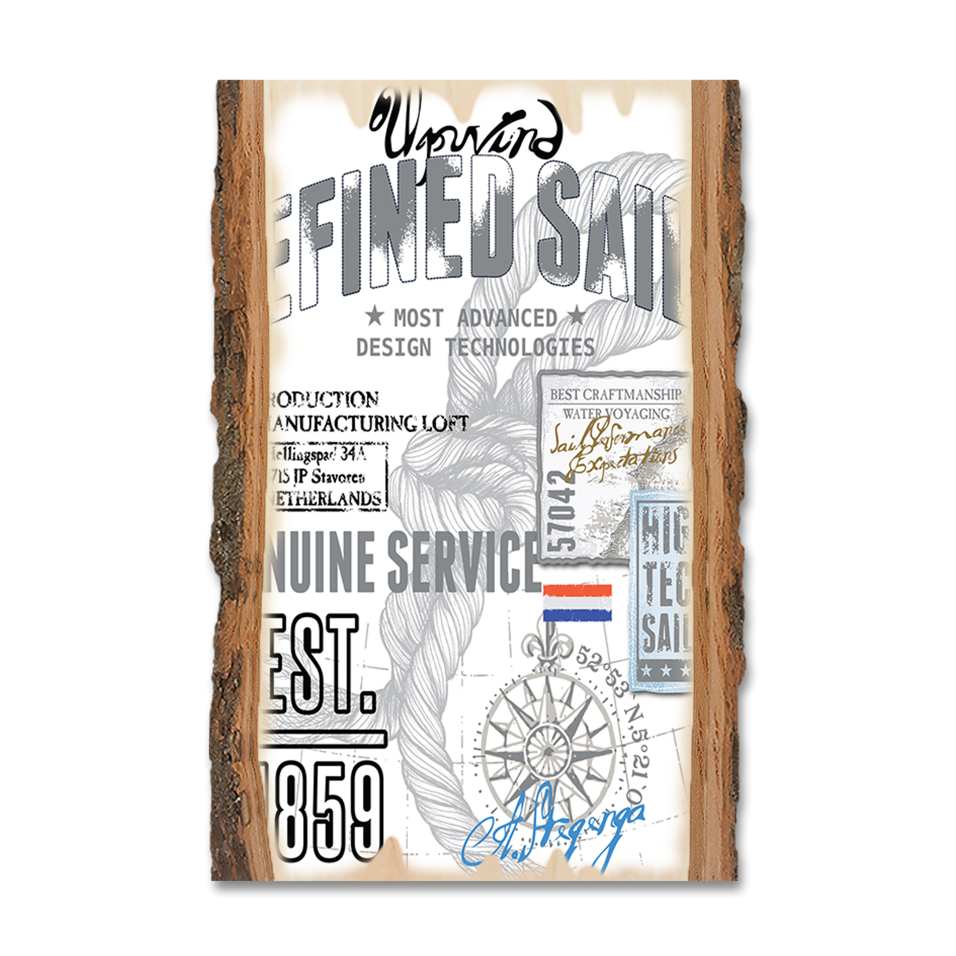 Magnet: Live Edge - Upwind Refined Sails (Pack of 5)