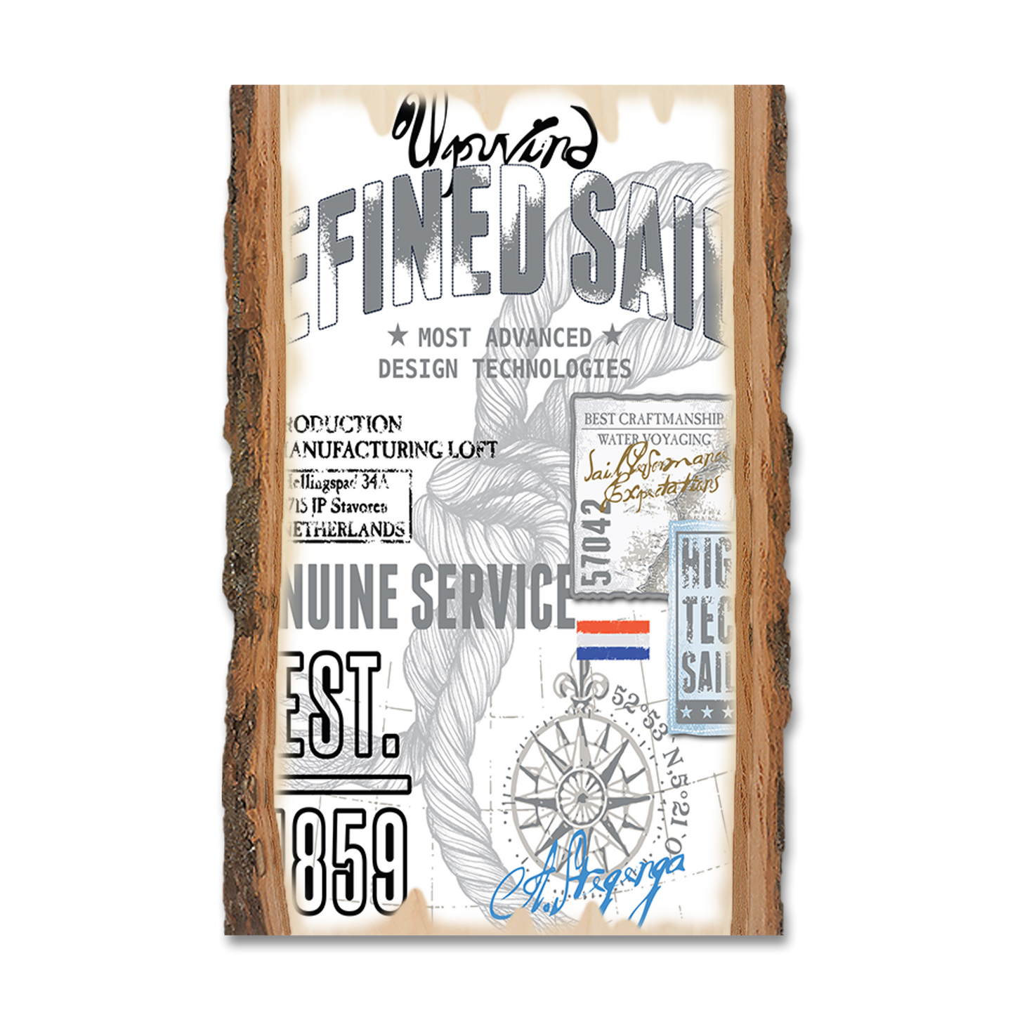 Postcard: Live Edge - Upwind Refined Sails (Pack of 5)
