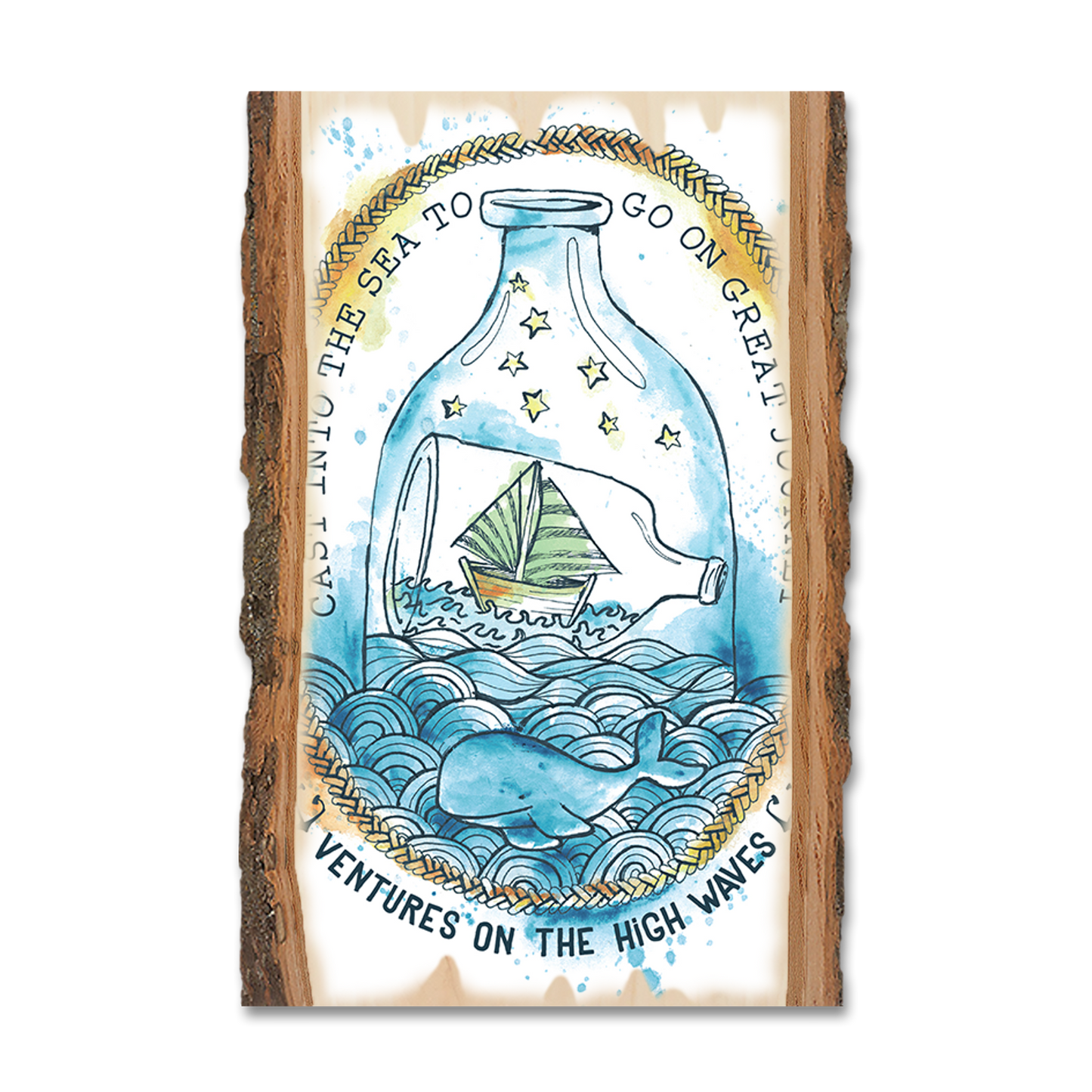 Greeting Card: Live Edge - Ventures High Waves