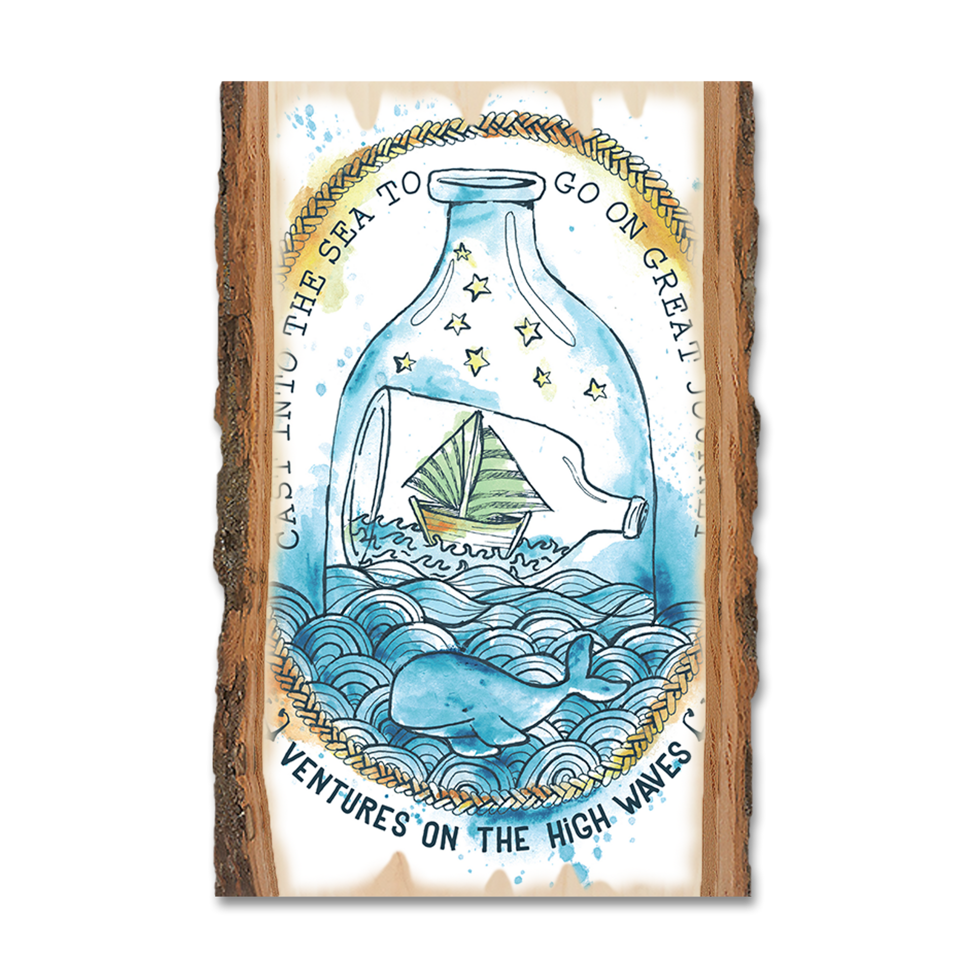 Greeting Card: Live Edge - Ventures High Waves