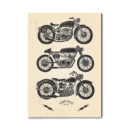 Magnet: Classic Edge - Vintage Motorcycle